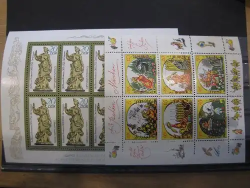 DDR Jahrgang 1984 
mit: 48 Marken, 4 Blocks, 6 Zusammendrucke und 2 Kleinbogen, postfrisch, ** mit ausschließlich kompletten Sätzen