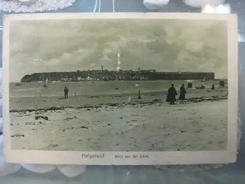 Helgoland, Blick von der Düne auf die Insel