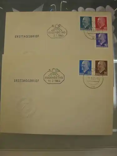 Offizieller, Amtlicher Ersttagsbrief FDC der DDR:
 Ulbricht