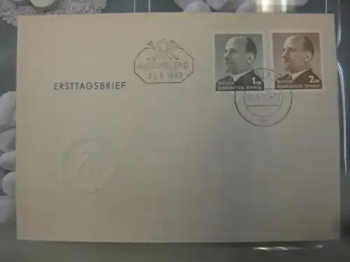 Offizieller, Amtlicher Ersttagsbrief FDC der DDR:
 Ulbricht