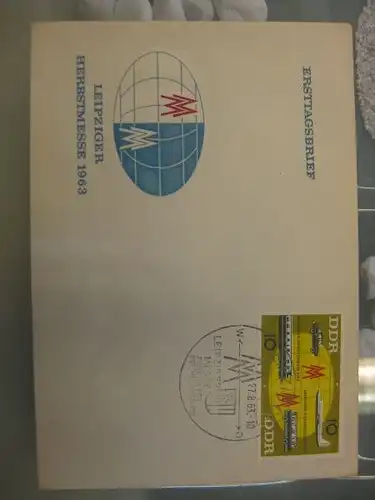 Offizieller, Amtlicher Ersttagsbrief FDC der DDR:
 Leipziger Herbstmesse 1964