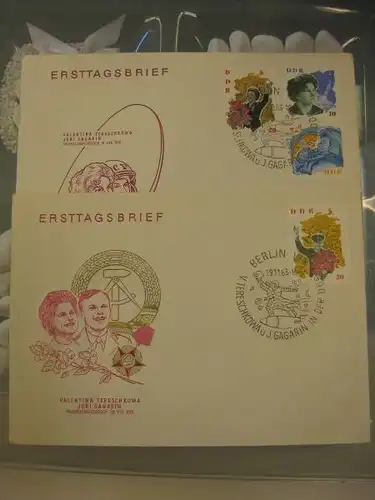 Offizieller, Amtlicher Ersttagsbrief FDC der DDR:
 Kosmonauten