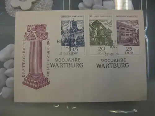 Offizieller, Amtlicher Ersttagsbrief FDC der DDR:
 Wartburg