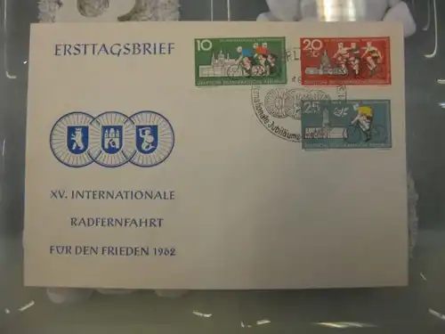 Offizieller, Amtlicher Ersttagsbrief FDC der DDR:
 Friedensfahrt, Radfernfahrt