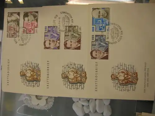 Offizieller, Amtlicher Ersttagsbrief FDC der DDR:
 KZ-Opfer 