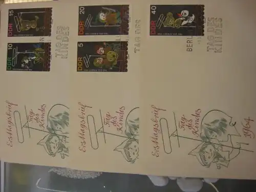 Offizieller, Amtlicher Ersttagsbrief FDC der DDR:
 Tag des Kindes Kinderfernsehen
