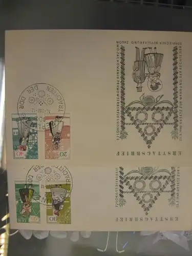 Offizieller, Amtlicher Ersttagsbrief FDC der DDR:
 Volkstrachten (III)