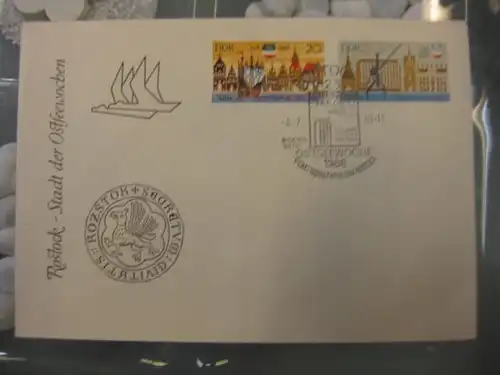 Offizieller, Amtlicher Ersttagsbrief FDC der DDR: Ostseewoche 1968