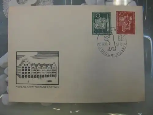 Offizieller, Amtlicher Ersttagsbrief FDC der DDR: Tag der Briefmarke 1959