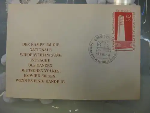 Offizieller, Amtlicher Ersttagsbrief FDC der DDR: Sachsenhausen