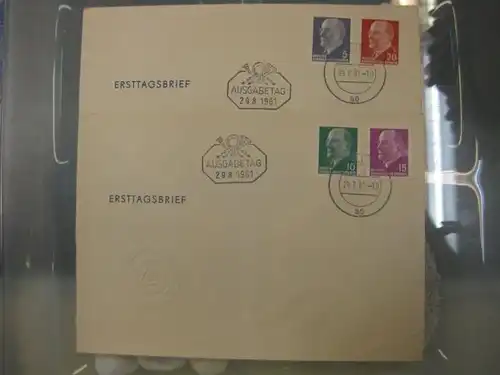 Offizieller, Amtlicher Ersttagsbrief FDC der DDR: Freimarken Ulbricht