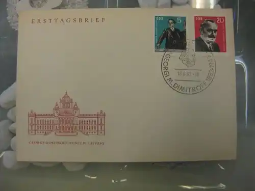 Offizieller, Amtlicher Ersttagsbrief FDC der DDR: Dimitroff 