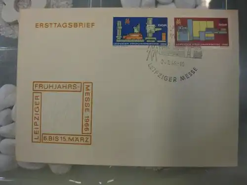Offizieller, Amtlicher Ersttagsbrief FDC der DDR: Leipziger Frühjahrsmesse 1966