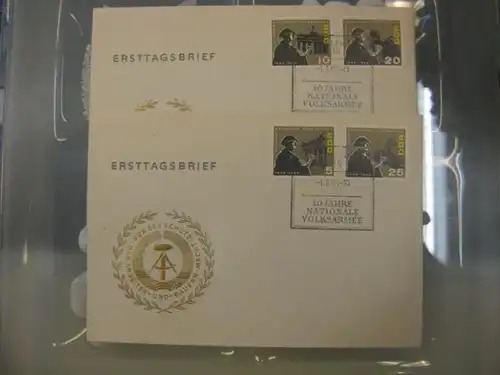 Offizieller, Amtlicher Ersttagsbrief FDC der DDR: NVA