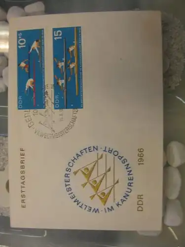Offizieller, Amtlicher Ersttagsbrief FDC der DDR: Kanu-WM