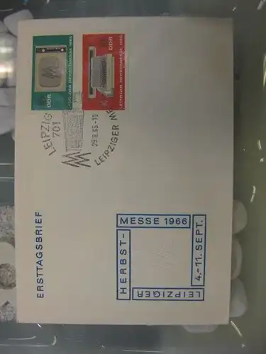 Offizieller, Amtlicher Ersttagsbrief FDC der DDR: Leipziger Herbstmesse 1966