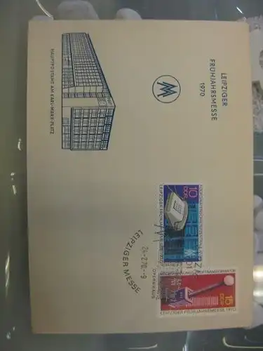 Offizieller, Amtlicher Ersttagsbrief FDC der DDR: Leipziger Herbstmesse 1970