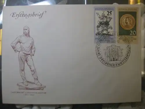 Offizieller, Amtlicher Ersttagsbrief FDC der DDR: Dresdner Kunstsammlungen