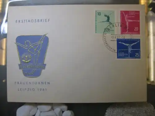Offizieller, Amtlicher Ersttagsbrief FDC der DDR: Frauen Kunstturnen Europapokal