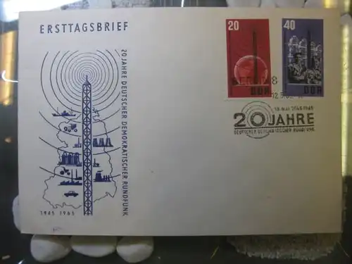Offizieller, Amtlicher Ersttagsbrief FDC der DDR: DDR Rundfunk