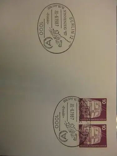 Sonderstempel Sonnenzug Berlin 1987