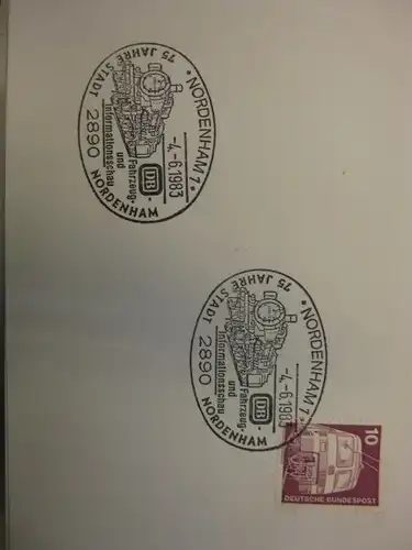 Sonderstempel 75 Jahre Stadt Nordenham 1983