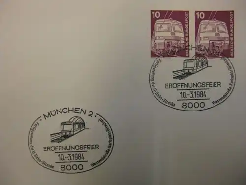 Sonderstempel U-Bahn München 1984