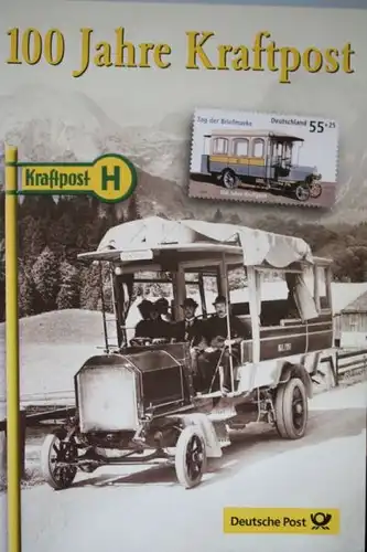 Deutsche Post, Erinnerungsblatt 100 Jahre Kraftpost von 2005