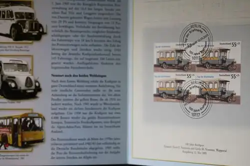 Deutsche Post, Erinnerungsblatt 100 Jahre Kraftpost von 2005