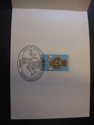 Ministerkarte, Klappkarte klein, Typ V,
 Tag der Briefmarke mit Unterschrift Minister Kurt Gscheidle