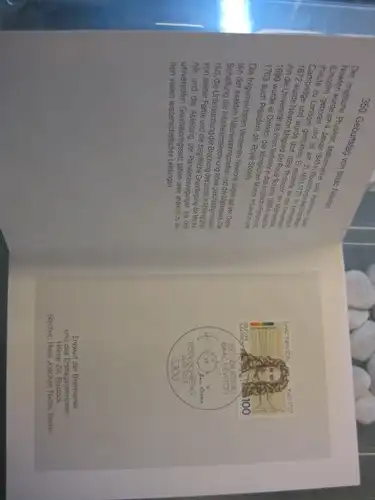 Klappkarte der GD Post, Faltkarte Typ DP1a mit Faksimile-Unterschrift Klaus Zumwinkel ; Nachfolgekarten der Ministerkarten Typ V, Newton