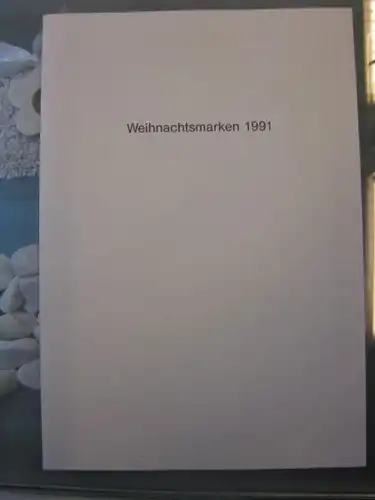 Ministerkarte, Klappkarte, DIN A 5, Typ V,
 Weihnachtsmarken 1991, mit Faksimile-Unterschrift des Ministers Schwarz-Schilling