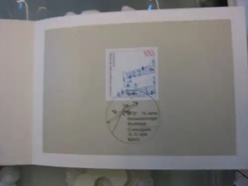 Ministerkarte, Klappkarte klein, Typ V,
 Musiktage, 1996 mit Unterschrift Minister Wolfgang Bötsch