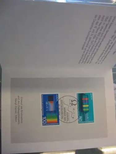 Klappkarte der GD Post, Faltkarte Typ DP1, CEPT, EUROPA-Marken, 1994 mit Faksimile-Unterschrift Klaus Zumwinkel ; Nachfolgekarten der Ministerkarten Typ V
