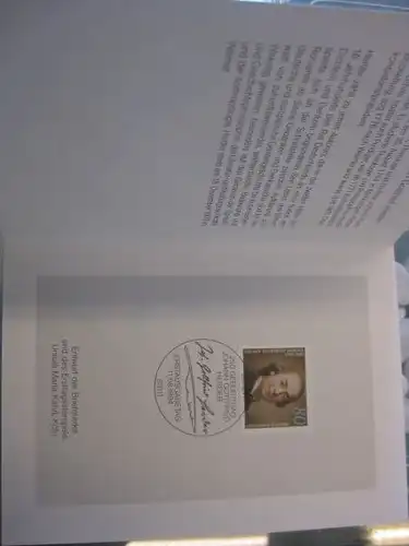 Klappkarte der GD Post, Faltkarte Typ DP1,Herder , 1994 mit Faksimile-Unterschrift Klaus Zumwinkel ; Nachfolgekarten der Ministerkarten Typ V