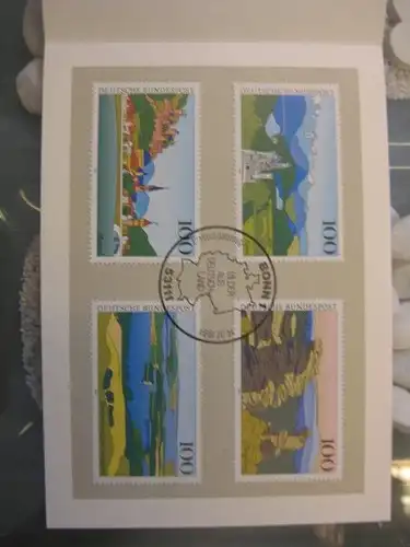 Ministerkarte, Klappkarte klein, Typ V,
 Bilder aus Deutschland 1994, mit Faksimile-Unterschrift des Ministers  Wolfgang Bötsch
