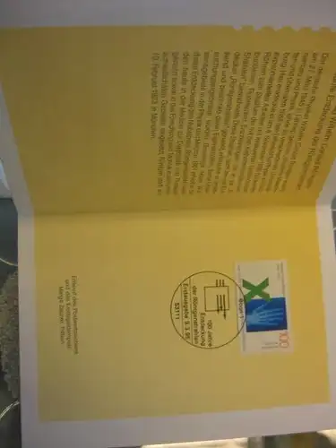 Klappkarte der GD Post, Faltkarte Typ DP1, Röntgen 1995 mit Faksimile-Unterschrift Klaus Zumwinkel ; Nachfolgekarten der Ministerkarten Typ V