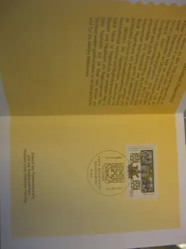 Klappkarte der GD Post, Faltkarte Typ DP1, Regensburg 1995 mit Faksimile-Unterschrift Klaus Zumwinkel ; Nachfolgekarten der Ministerkarten Typ V