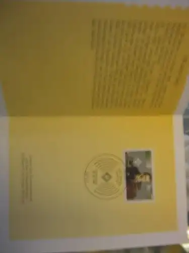 Klappkarte der GD Post, Faltkarte Typ DP1, 100 Jahre Radio 1995 mit Faksimile-Unterschrift Klaus Zumwinkel ; Nachfolgekarten der Ministerkarten Typ V