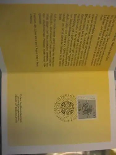 Klappkarte der GD Post, Faltkarte Typ DP1, Heinrich der Löwe 1995 mit Faksimile-Unterschrift Klaus Zumwinkel ; Nachfolgekarten der Ministerkarten Typ V