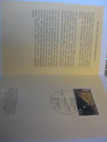 Klappkarte der GD Post, Faltkarte Typ DP1, Nobel-Testament 1995 mit Faksimile-Unterschrift Klaus Zumwinkel ; Nachfolgekarten der Ministerkarten Typ V