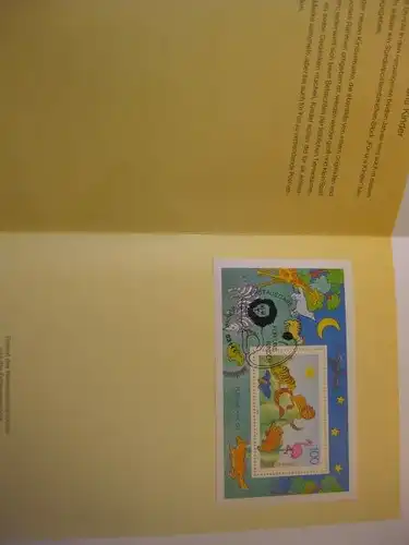 Klappkarte der GD Post, Faltkarte Typ DP1h, Für uns Kinder mit Faksimile-Unterschrift Klaus Zumwinkel ; Nachfolgekarten der Ministerkarten Typ V
