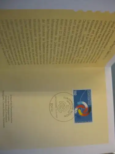 Klappkarte der GD Post, Faltkarte Typ DP1, EUROPA-Region 1997 mit Faksimile-Unterschrift Klaus Zumwinkel ; Nachfolgekarten der Ministerkarten Typ V