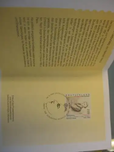 Klappkarte der GD Post, Faltkarte Typ DP1, Heine 1997 mit Faksimile-Unterschrift Klaus Zumwinkel ; Nachfolgekarten der Ministerkarten Typ V
