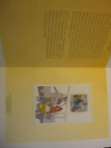 Klappkarte der GD Post, Faltkarte Typ DP1h, Tag der Briefmarke 1997 mit Faksimile-Unterschrift Klaus Zumwinkel ; Nachfolgekarten der Ministerkarten Typ V