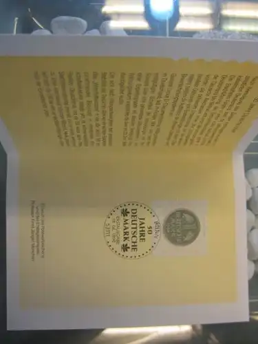 Klappkarte der GD Post, Faltkarte Typ DP1, Deutsche Mark, DM 1998 mit Faksimile-Unterschrift Klaus Zumwinkel ; Nachfolgekarten der Ministerkarten Typ V