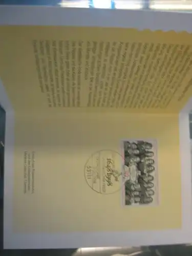 Klappkarte der GD Post, Faltkarte Typ DP1, Westfälischer Friede 1998 mit Faksimile-Unterschrift Klaus Zumwinkel ; Nachfolgekarten der Ministerkarten Typ V