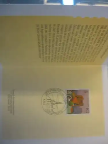 Klappkarte der GD Post, Faltkarte Typ DP1, Bad Frankenhausen 1998 mit Faksimile-Unterschrift Klaus Zumwinkel ; Nachfolgekarten der Ministerkarten Typ V