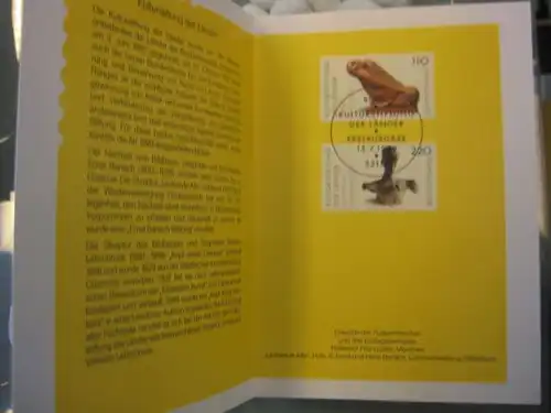 Klappkarte der GD Post, Faltkarte Typ DP1, Kulturstiftung 1999 mit Faksimile-Unterschrift Klaus Zumwinkel ; Nachfolgekarten der Ministerkarten Typ V