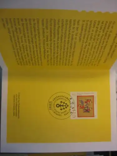 Klappkarte der GD Post, Faltkarte Typ DP1, Dienst am Nächsten 1999 mit Faksimile-Unterschrift Klaus Zumwinkel ; Nachfolgekarten der Ministerkarten Typ V